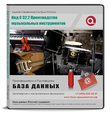 C 32.2 Производство музыкальных инструментов C 32.2 Производство музыкальных инструментов