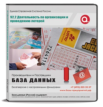 Код R 92.2 Деятельность по организации и проведению лотерей