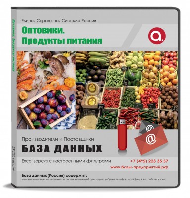 База данных Оптовики. Продукты питания, Россия База данных Оптовики. Продукты питания, Россия