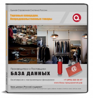Электронные адреса. Торговые площадки. Непродовольственные товары, Москва и МО