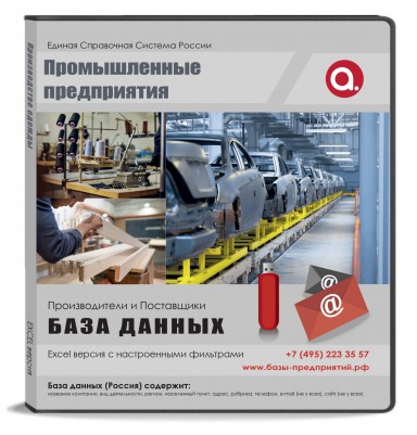 База данных Промышленные предприятия, Москва и МО База данных Промышленные предприятия, Москва и МО
