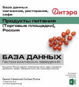 База данных Продукты питания (Торговые площадки) , Россия